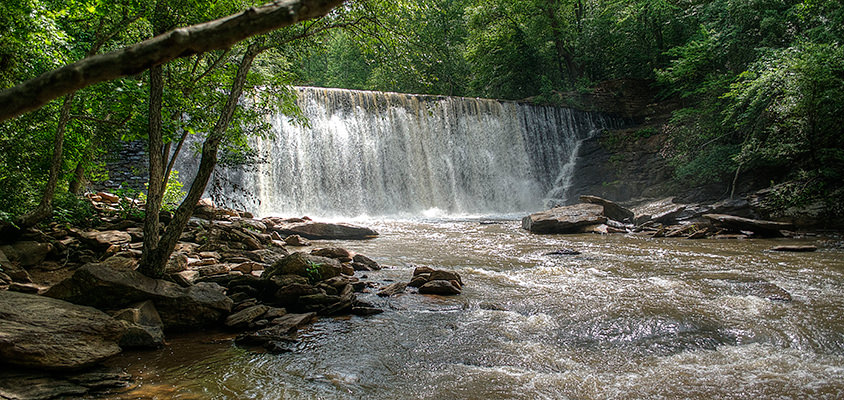 Vickery Creek Falls in Roswell Georgia